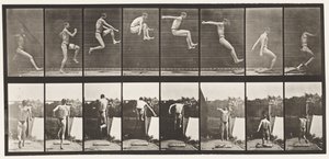 Plate 160. Hopping; Løping bredt hopp (sko) av Eadweard Muybridge