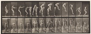 Plate 166. Hopping; Over mannens rygg av Eadweard Muybridge