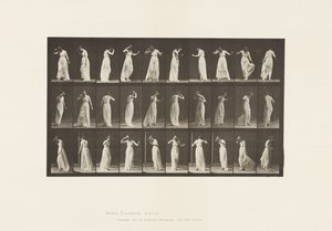 Plate 194.Dansing, 1885 av Eadweard Muybridge