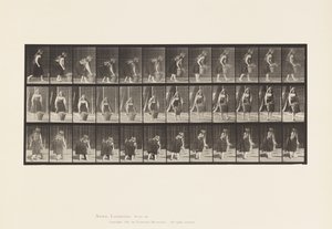 Plate 217. Bøye, løfte og bære 30 lb kurv, 1885 av Eadweard Muybridge