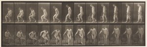 Plate 236. Plassering av diair og sitte ned, 1885 av Eadweard Muybridge
