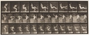 Plate 247. Sittende Plasser føttene på stolen av Eadweard Muybridge