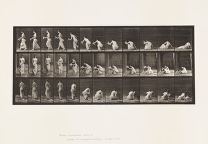 Plate 271. Står opp fra bakken med et papir i venstre hånd av Eadweard Muybridge