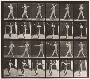 Plate 274. Base-ball; Batting av Eadweard Muybridge
