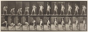Plate 320. Løfting av en 50 lb Dumb-Bell av Eadweard Muybridge