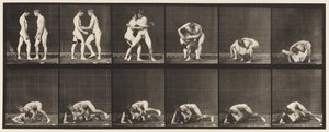 Plate 345. Wrestling, Lock, 1885 av Eadweard Muybridge