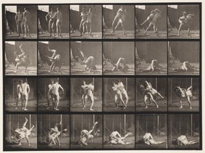 Plate 348. Wrestling, gresk-romersk, 1885 av Eadweard Muybridge