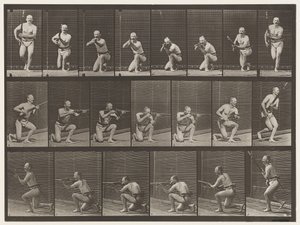 Tallerken 356. Kneler, skyter og reiser seg av Eadweard Muybridge