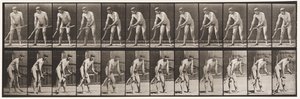 Tallerken 391. Bonde, Slår gress av Eadweard Muybridge