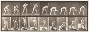 Tallerken 396. Dunkende med hammer av Eadweard Muybridge