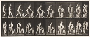 Tallerken 415. Toalett, Forberedelse til å ta på klær av Eadweard Muybridge