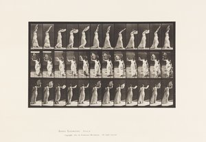 Plate 41. Gå, flørte en fan av Eadweard Muybridge
