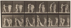 Tallerken 427. Toalett; To modeller av Eadweard Muybridge