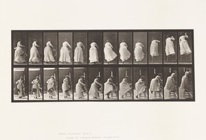 Plate 457. Tråkke på stolen og strekke seg opp av Eadweard Muybridge
