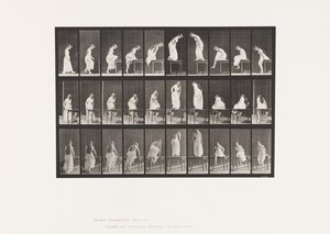 Plate 513. Komme av og på bordet av Eadweard Muybridge