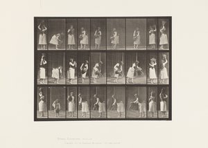 Tallerken 516. Diverse bevegelser med vannkrukke av Eadweard Muybridge