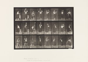 Tallerken 517. Diverse bevegelser med vannkrukke av Eadweard Muybridge