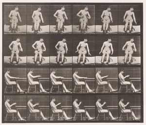 Plate 545. Kunstig induserte kramper; A,B, mens du sitter av Eadweard Muybridge