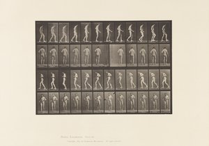 Plate 548. Lateral sklerose; A,B, gåing, 1885 av Eadweard Muybridge
