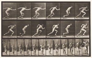 Plate 59. Starter for en løpetur (sko) av Eadweard Muybridge