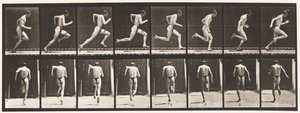 Plate 61. Løping i full hastighet (ufullkommen handling, sko) av Eadweard Muybridge