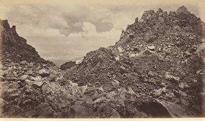 Quezaltenango fra krateret til en vulkan av Eadweard Muybridge