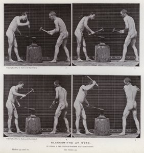 Den menneskelige figuren i bevegelse: Smeder på jobb av Eadweard Muybridge