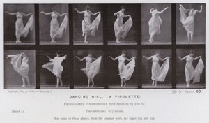 The Human Figure in Motion: Dansende jente, en piruett (s/hv-bilde)