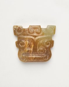 Dyremaskeformet anheng, 650-500 f.Kr av Eastern Zhou Dynasty Chinese School