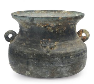 Stor gryte, sent østlige Zhou, 5.-3. århundre f.Kr. (bronse)