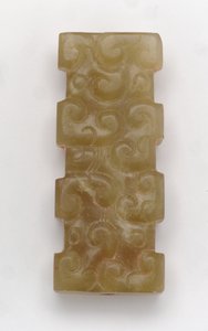 Rektangulært anheng av Eastern Zhou Dynasty Chinese School