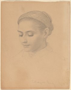 Leder for en ung kvinne av Eastman Johnson