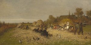 Husking Bee, Island of Nantucket, 1876 av Eastman Johnson