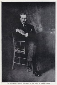Eastman Johnson-portrettet av John D Rockefeller av Eastman after Johnson
