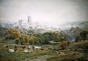 Durham (akvarell på papir) av Ebenezer Wake Cook