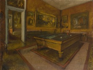 Biljardrom på Ménil-Hubert av Edgar Degas