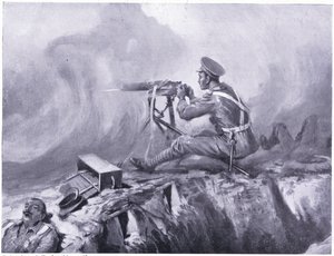 Menig Lynn dør av gassforgiftning, serverer et maskingevær og slår av et tysk angrep. Ypres april 1915