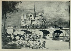 The Apse of Notre Dame, 1915 av Edgar Chahine