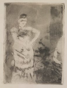 En sanger av Edgar Degas