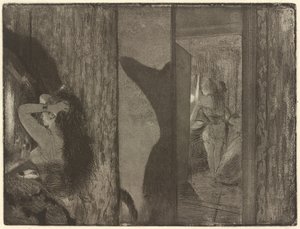 Skuespillerinner i garderobene deres av Edgar Degas
