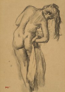 Etter badet, ca. 1891-92 av Edgar Degas