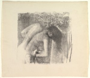 Etter Baths store versjon, 1891-92. av Edgar Degas