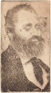 Alphonse Hirsch, 1875. av Edgar Degas