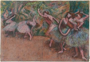 Ballettscene, ca. 1907. av Edgar Degas