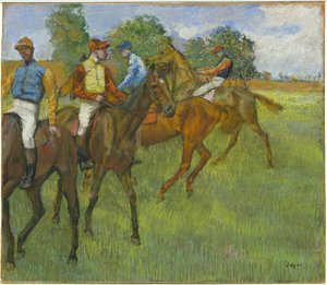 Før løpet, ca. 1887-89 (pastell på papir) av Edgar Degas