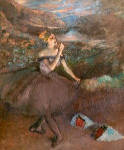 Bukettdanser. Rundt 1895-1900. Olje på lerret. av Edgar Degas
