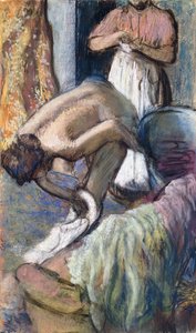 Frokost etter badet av Edgar Degas