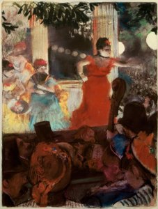 Kafé-konsert for ambassadører av Edgar Degas