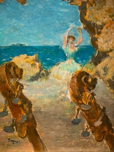Danser. Ballettscene. 1891. Olje på lerret. av Edgar Degas
