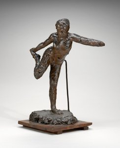 Danser holder høyre fot i høyre hånd, muligens 19001911. av Edgar Degas